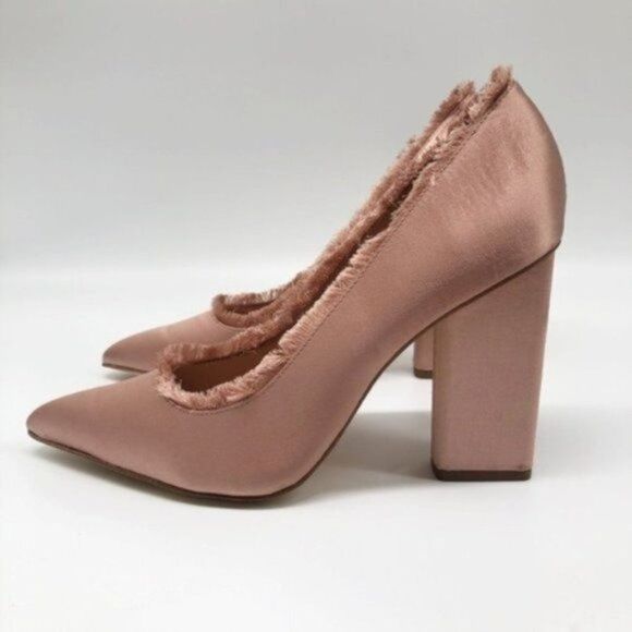 HALSTON HERITAGE Keni Fringe Pink Satin Pump  - Picture 5 of 8